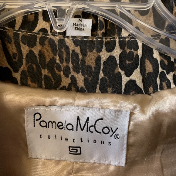 Leather Blazer-Leopard Print, 100% Real Leather - Picture 4 of 6